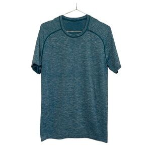 Lululemon athletic short sleeve blue shirt. Size medium